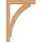Ekena Millwork Thorton Block Smooth Bracket w/ Offset Brace, Western Red Cedar, 5 1/2"W x 28"D x 40"H BKT0604X28X40THR05SWR - alternate 4
